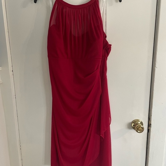 David's Bridal Dresses & Skirts - Elegant Red Cocktail or Special Occasion Dress from David’s Bridal Size 12